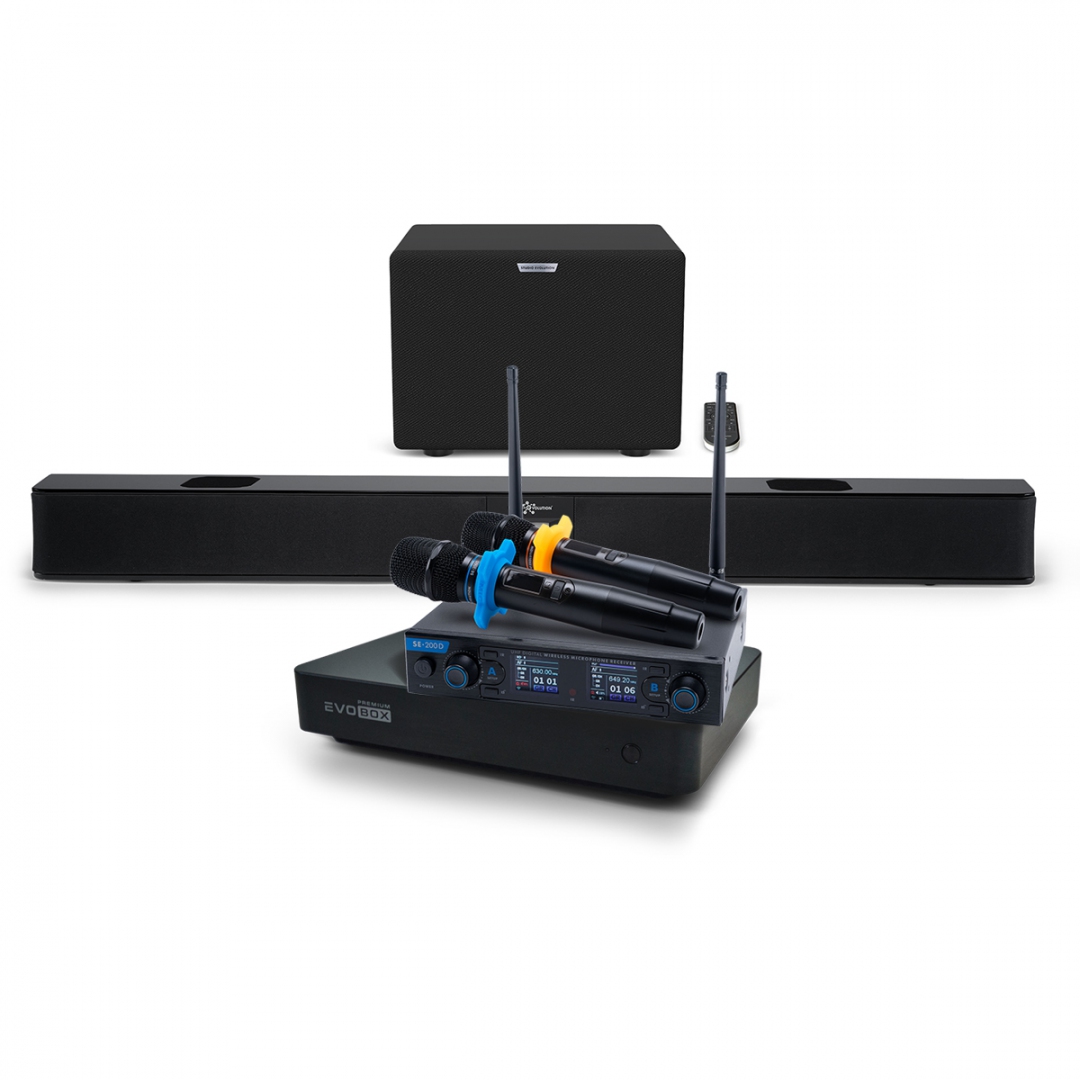 Hi-End караоке-система EVOBOX Premium + EvoSoundBar (саундбар с караоке) в Ростове