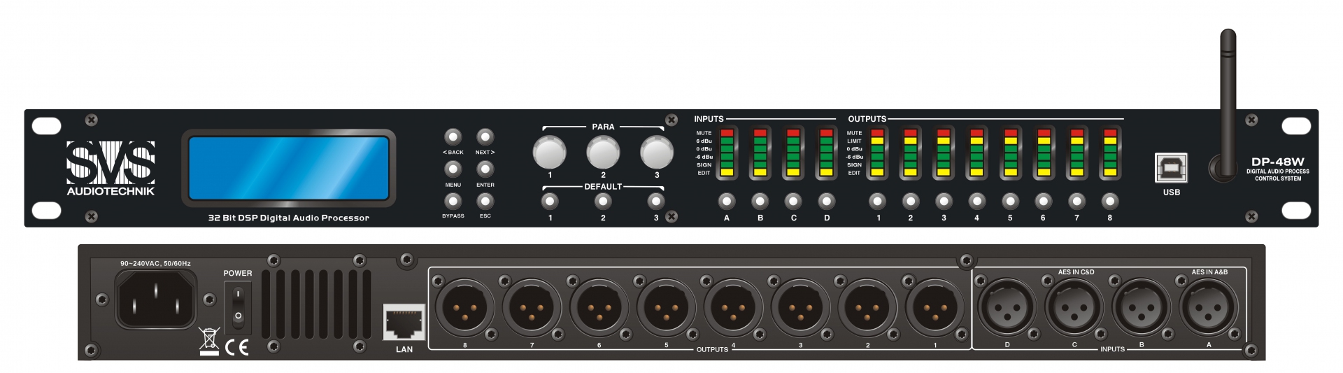SVS Audiotechnik DP-48W Цифровой процессор: 4 входа 8 выходов в Ростове