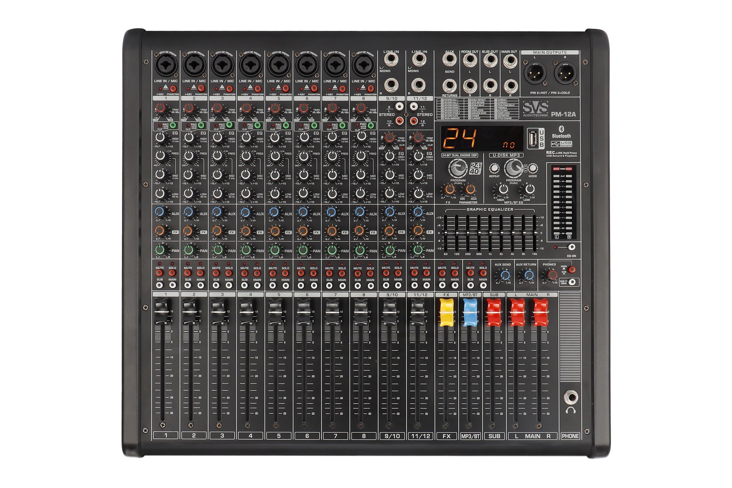 SVS Audiotechnik mixers PM-12A Активный аналоговый микшерный пульт, 12-канальный в Ростове